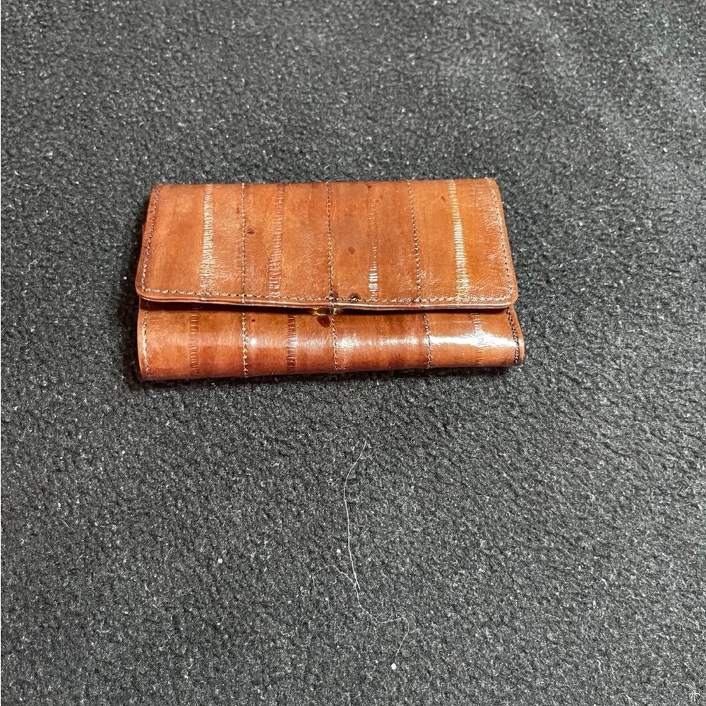 Vintage Eel Skin 6 Key Holder Card Change Carrier 4"x6" EUC
